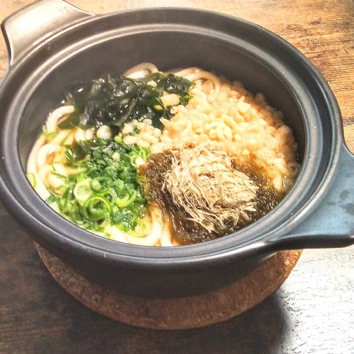 毎日簡単!!土鍋でとろろ昆布うどん